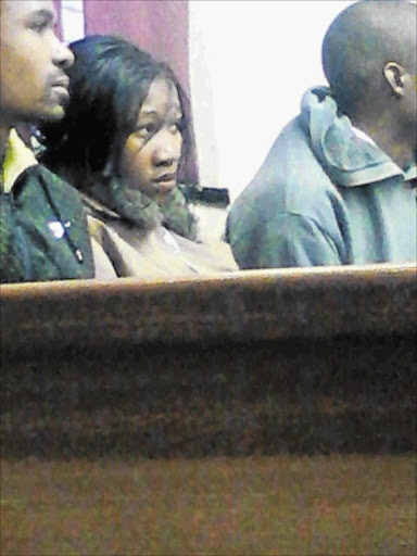 ASSESSMENT: Lerato Sello, who has been charged with the murder of her one-year-old daughter, at the Krugersdorp Magistrate's Court. She has been sent to Sterkfontein Psychiatric Hospital for evaluation. PHOTO: BAFANA MAHLANGU