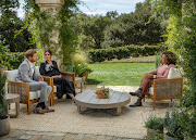 Prince Harry, pictured here with his wife, and Oprah Winfrey get candid on mental health in a new trailer for their upcoming series. Stock image.