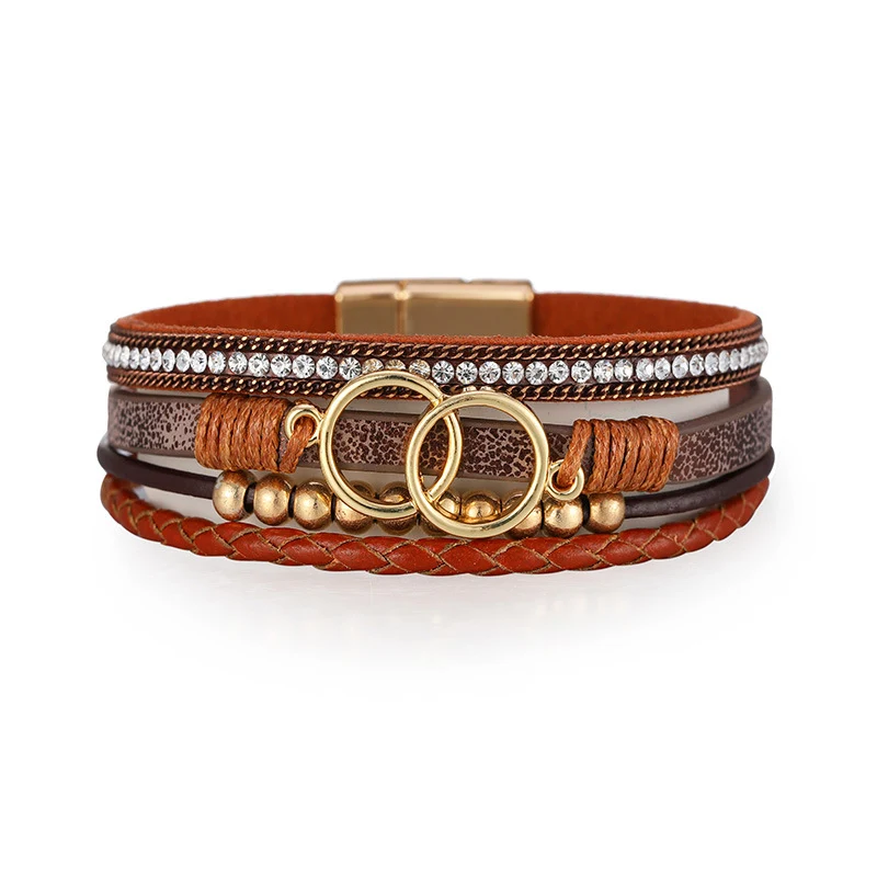 Title 8, Bracelet de cuir pour femme style fashion perso...