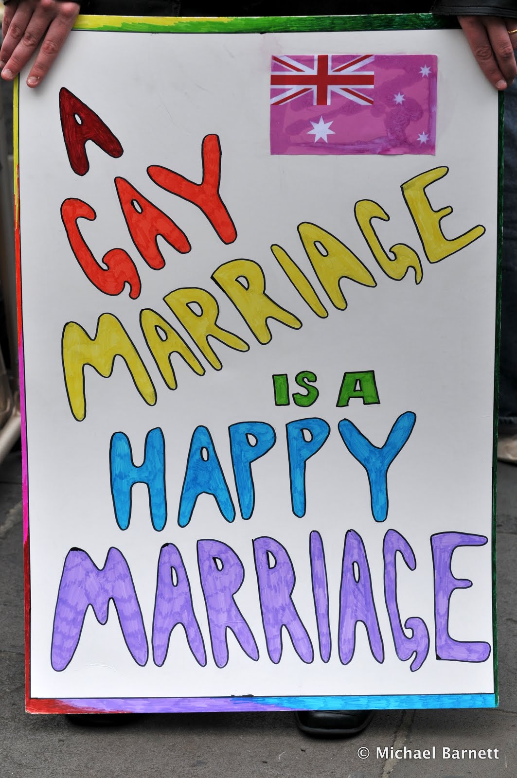 A gay marriage is a happy marriage