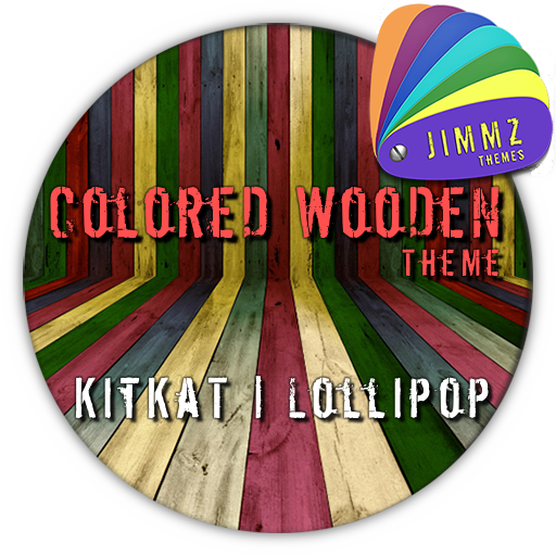 eXperiaz Theme  Colored Wooden 個人化 App LOGO-APP開箱王