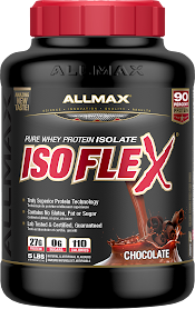 [Thực Phẩm Dinh Dưỡng Thể Thao] Whey Protein Tăng Cơ Allmax Isoflex Chocolate 5Lbs (2.27Kg)