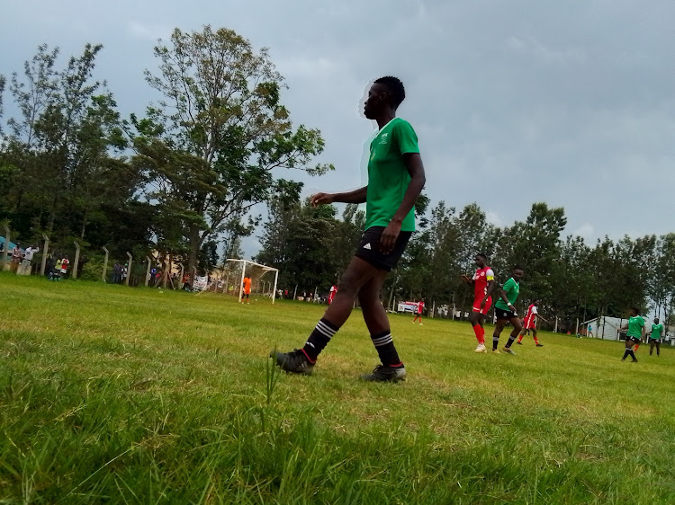 Bunyore Starlets' striker Irin Madaline during the Match against Ulinzi Starlets .