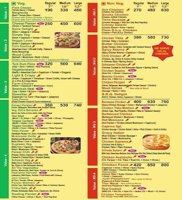 Pizza Caprina menu 