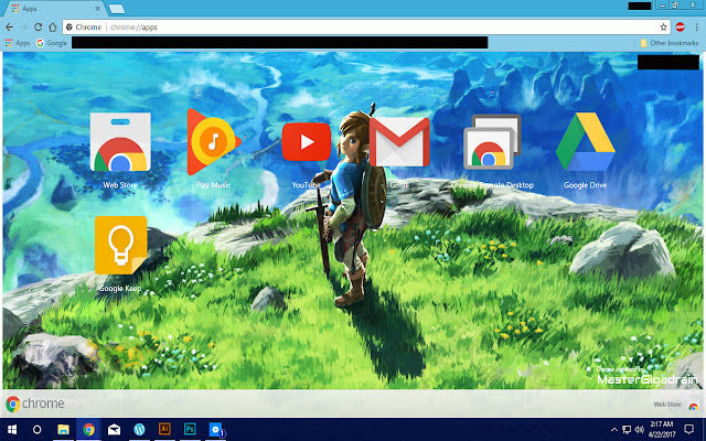 Legend of Zelda: Breath of the Wild chrome extension