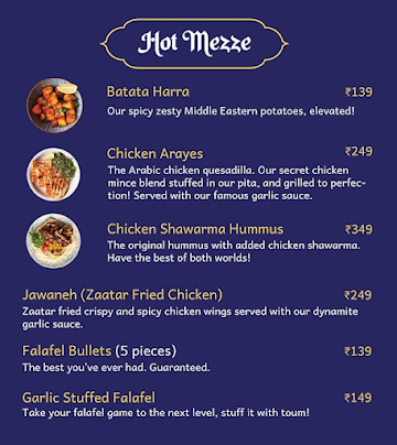 Tru Falafel menu 