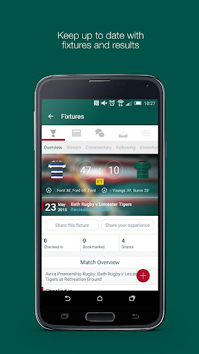 Fan App for Leicester Tigers