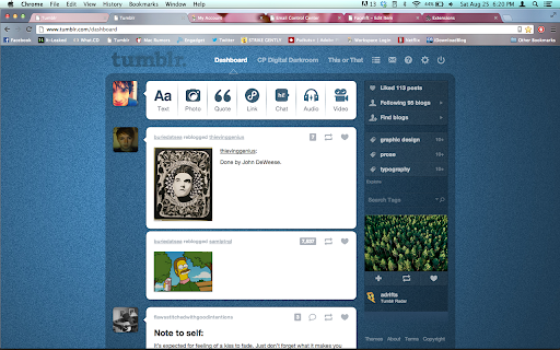 Facelift52 - Tumblr Dashboard