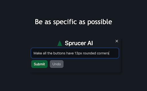 Sprucer AI: Live CSS Editor