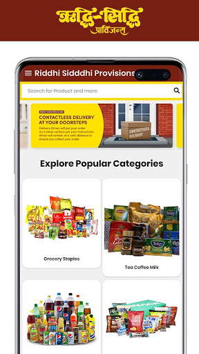 Screenshot Online Grocery Shopping - Ridd