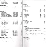 Roll And Paratha Center menu 1