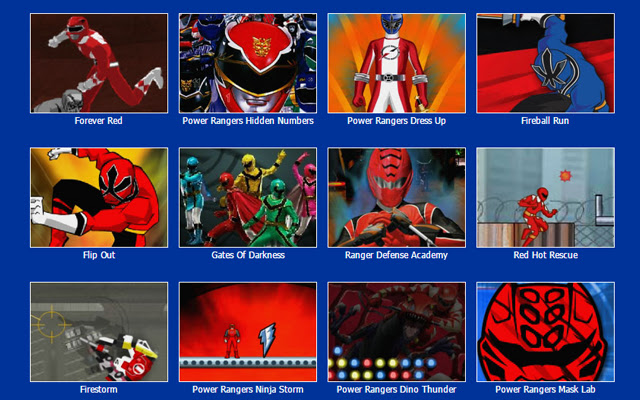 Power Rangers Games chrome extension