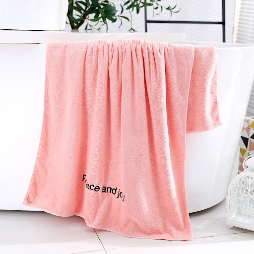 Title 1, Coral Fleece Bath Towel with Embroidery offers ...