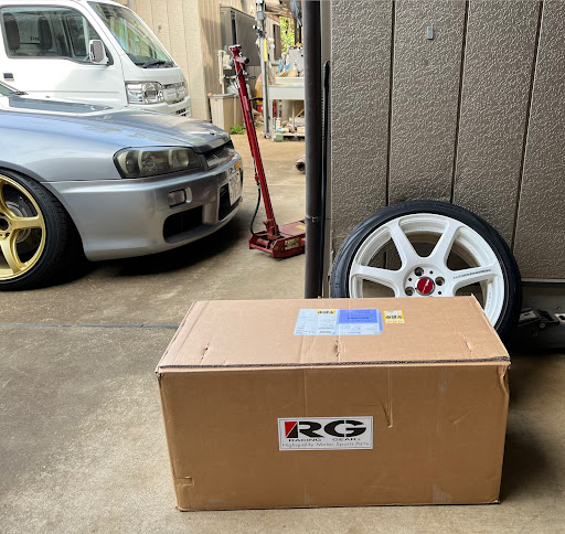 フィットのレーシングギア車高調・work t7r・ミッドナイトブルー フィットのレーシングギア車高調・work t7r・ミッドナイトブルー