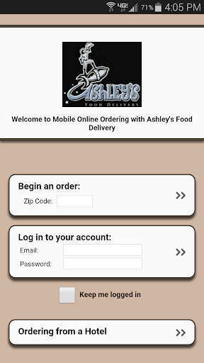 Ashley’s Food Delivery