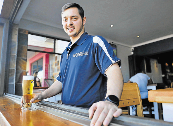 Chris Goddard, head honcho at the new spot in Beach Road, Nahoon – Sunsets on Beach restaurant and bar.