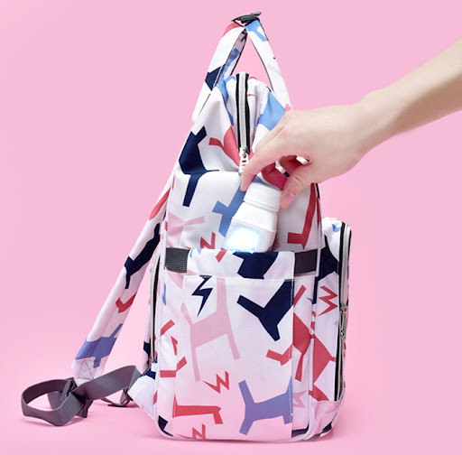 Title 7, Large-Capacity Printed Mommy Bag, Multifunction...