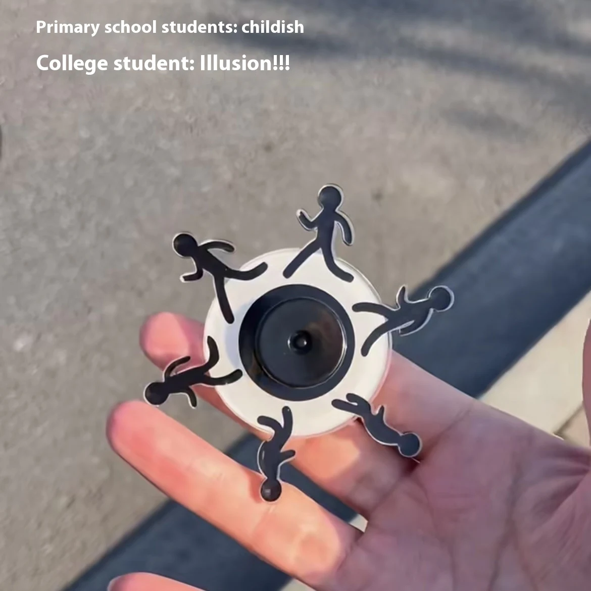 Title 1, Stickman Running Dynamic Fingertip Gyro. A fun ...