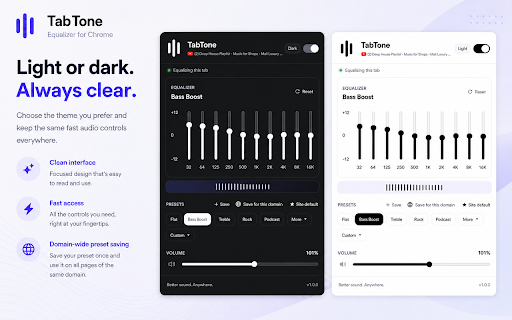TabTone — Per-Tab Equalizer screenshot 1