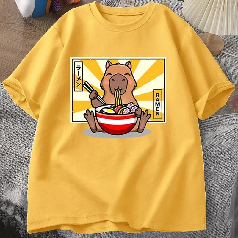Kapibara Pamuklu Tişört Erkek Giyim Oversized Rahat ve şık oversize tişört. Günlük kullanım ve rahat stil için idealdir. Tarzınızı tamamlayacak konforlu bir seçenek.