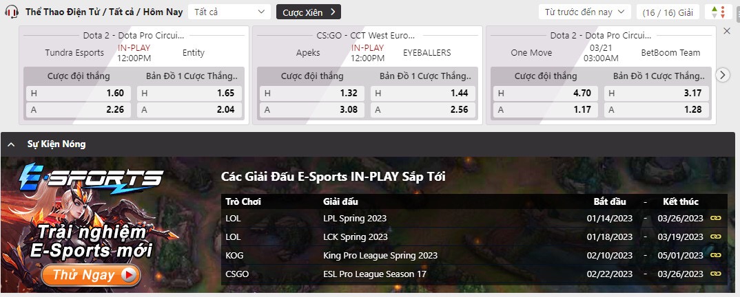 Cá cược esports tại dafabet là gì? 