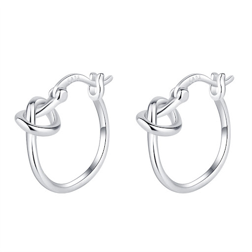 Title 1, 925 Sterling Silver Plain Earrings Small Earrin...