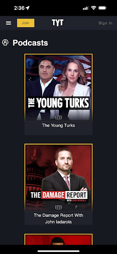 Screenshot TYT - Home of Progressives