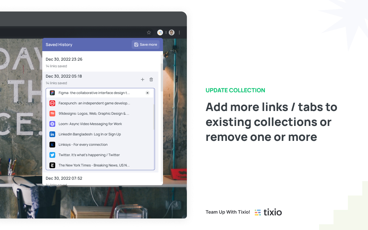 Tixio Quicksave Extension Preview image 3