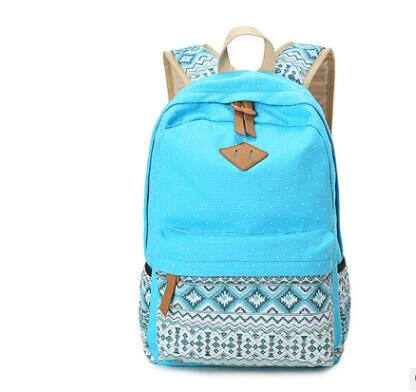 Sac à dos femme en toile pour voyages et étudiants. Sacoche pour ordinateur portable, design décontracté et parfait pour les femmes.