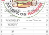 Attack On Hunger menu 2