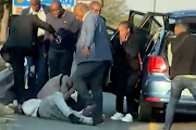A screenshot of the assault perpetrated by members of deputy president Paul Mashatile's security detail on the n1 freeway in July. File photo.