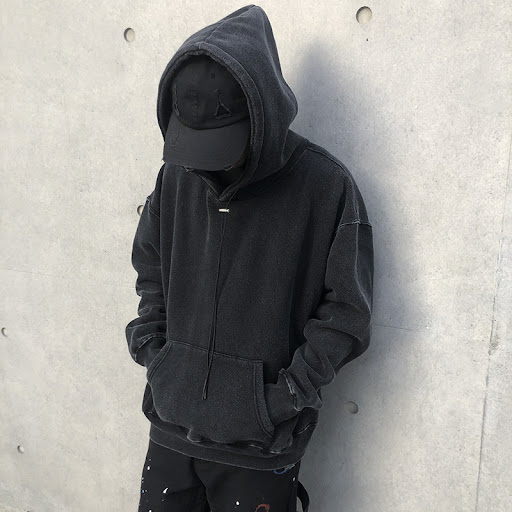 Title 4, Washed Distressed And Velvet Warm Loose Hoodie....