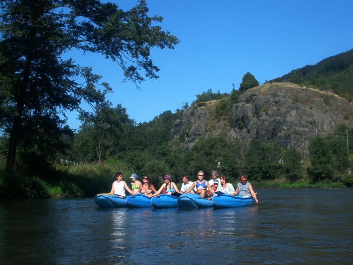 Kanoën op de rivier de Ohre