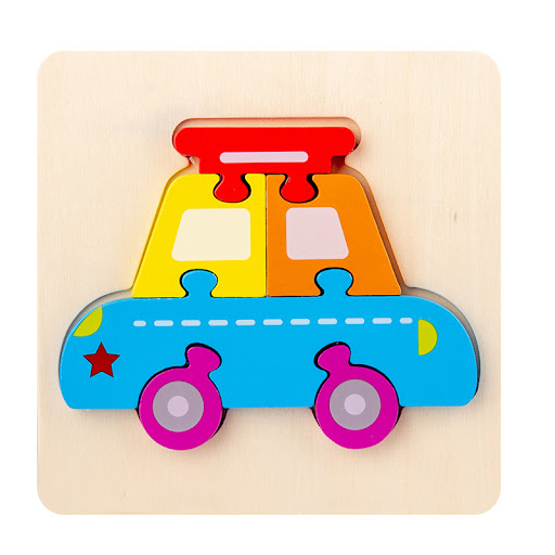 Title 7, Creative Childrens Wooden Thickened Jigsaw Puz...