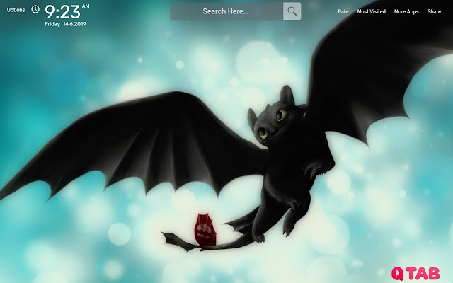 Toothless Wallpapers New Tab Background