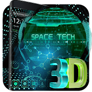 3D earth space tech theme  Icon