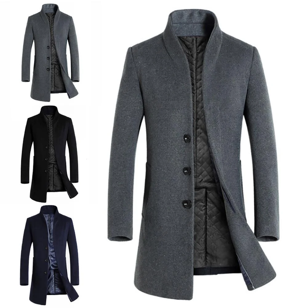 Title 5, Manteau en laine pour homme. Un manteau de lain...