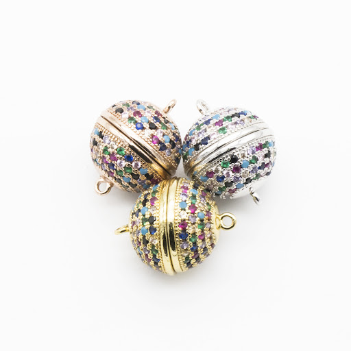Title 4, Gold-plated Micro British Zircon Magnetic Snap ...