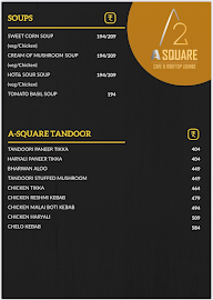 A Square - Cafe & Rooftop Lounge menu 7