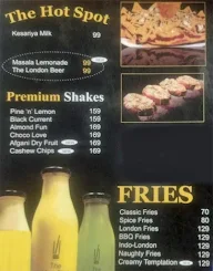 The London Shakes & Cafe' menu 3