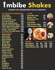 Imbibe Shakes menu 1