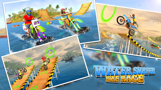 Water Surfer Motorbike Stunts