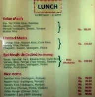 Prems Graama Bhojanam menu 2