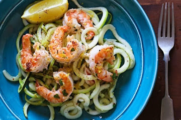 Shrimp Scampi Zoodles for Two