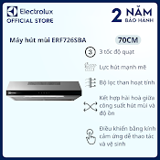 Máy Hút Mùi Electrolux Dạng Cổ Điển 70Cm Erf726Sba, Hút Mùi Nhanh Chóng, Dễ Dàng Điều Khiển Và Vệ Sinh [Hàng Chính Hãng]