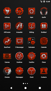 Red-Orange Icon Pack (Paid) 1.0 APK + Mod (دفعت مجانا / المال غير محدود) إلى عن على ذكري المظهر