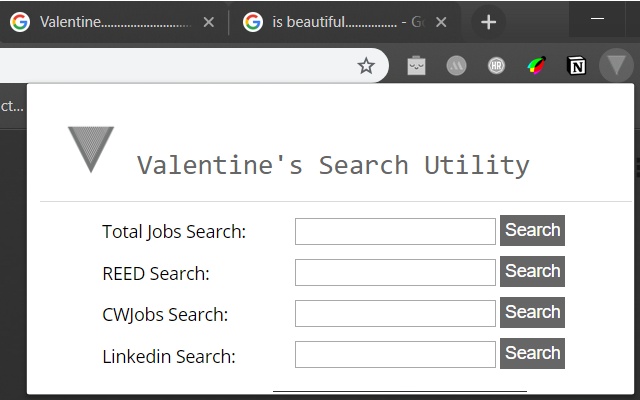 Valentine's Search Utility