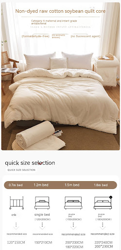 Title 4, Class A Cotton Baby Grade Soybean Fiber Quilt, ...