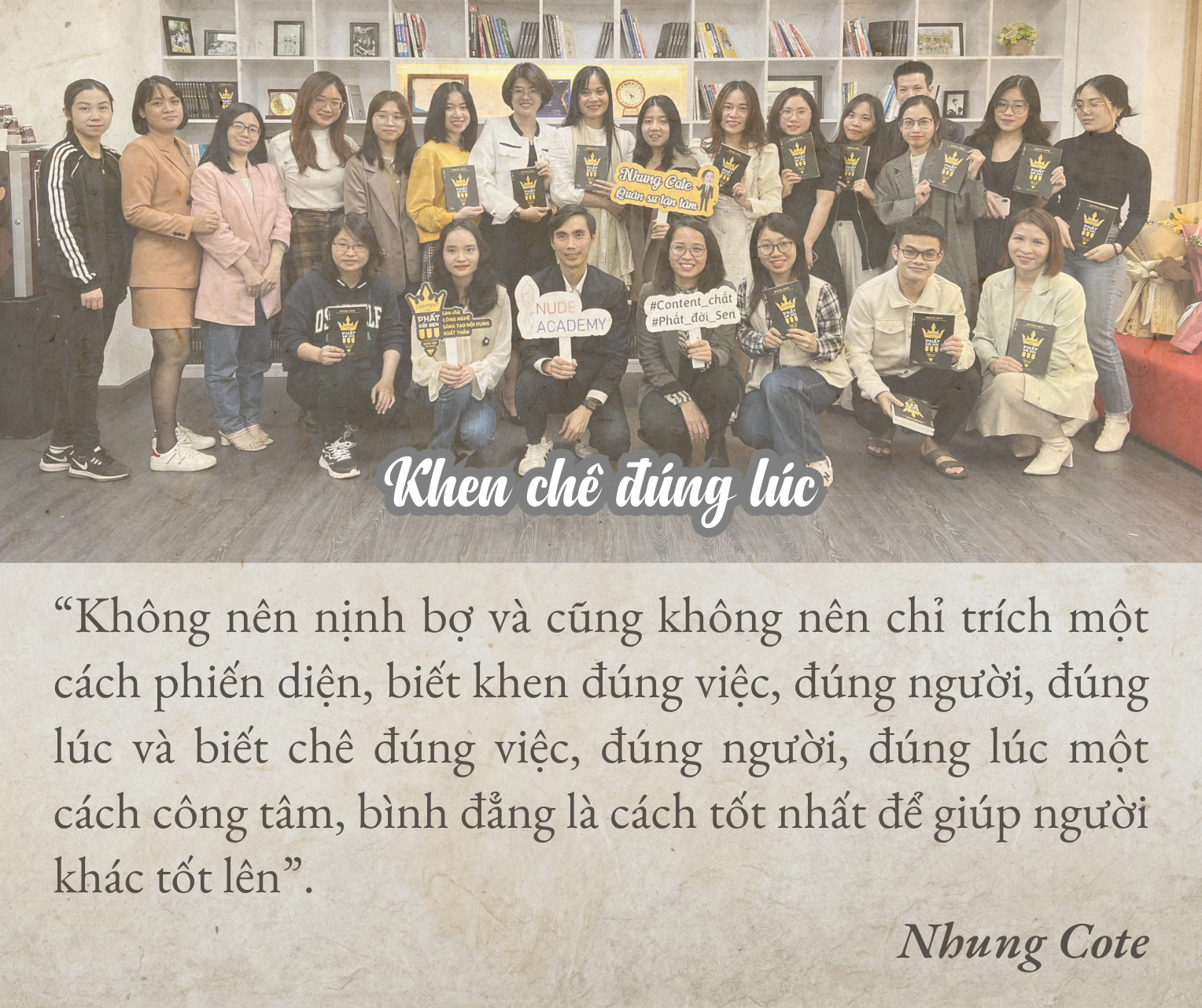 Nhung Cote: Chủ doanh nghiệp càng tu tập càng thành công.