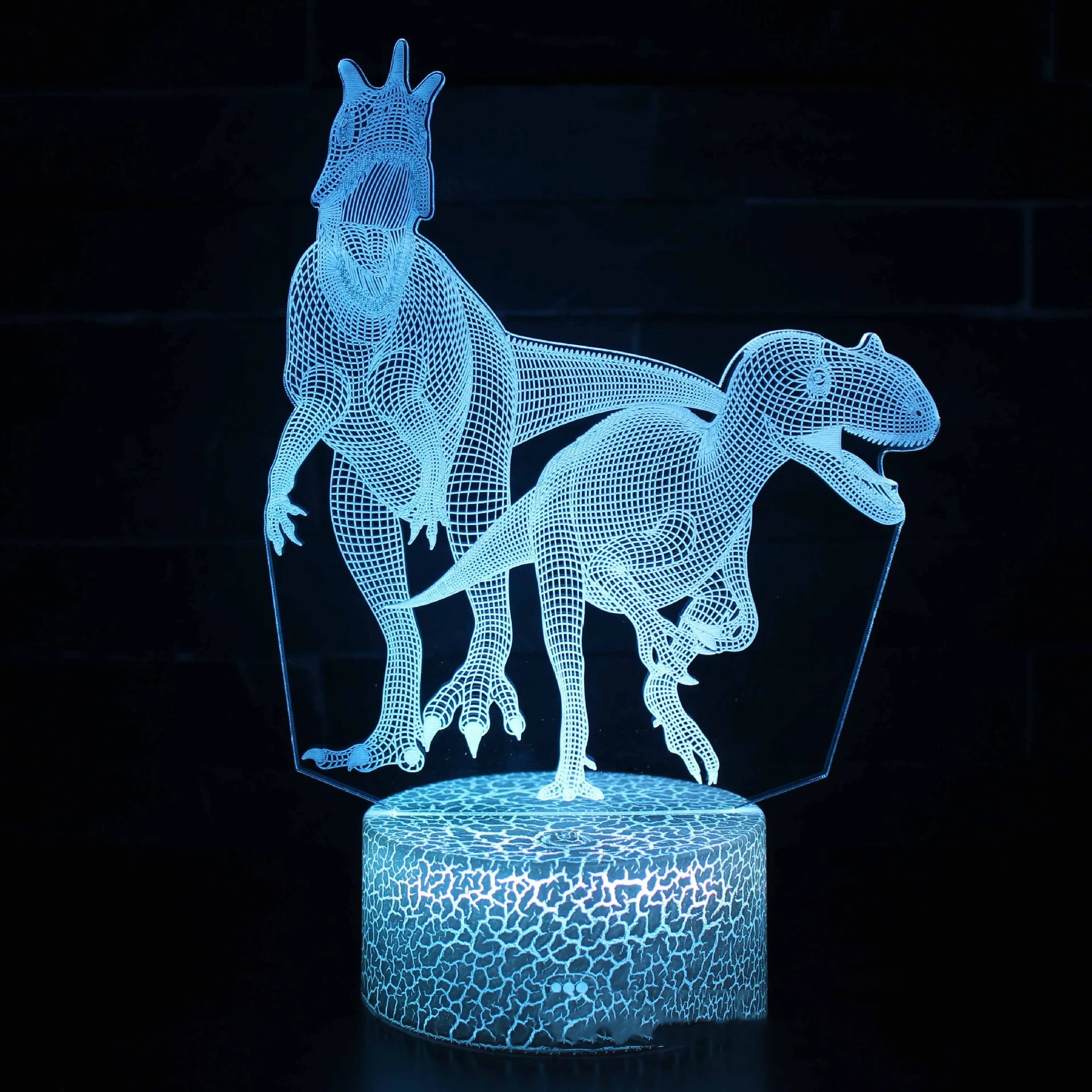 Title 6, Šarena 3D stona lampa iz serije Dinosaurusa sa ...